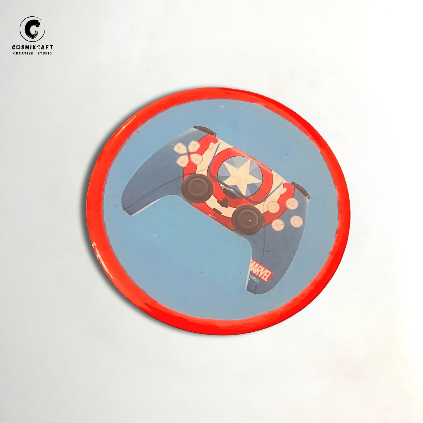 ConsoleCraft Gaming Coasters - Handcrafted Wood and Epoxy Resin Drink Mats (Set of 4)