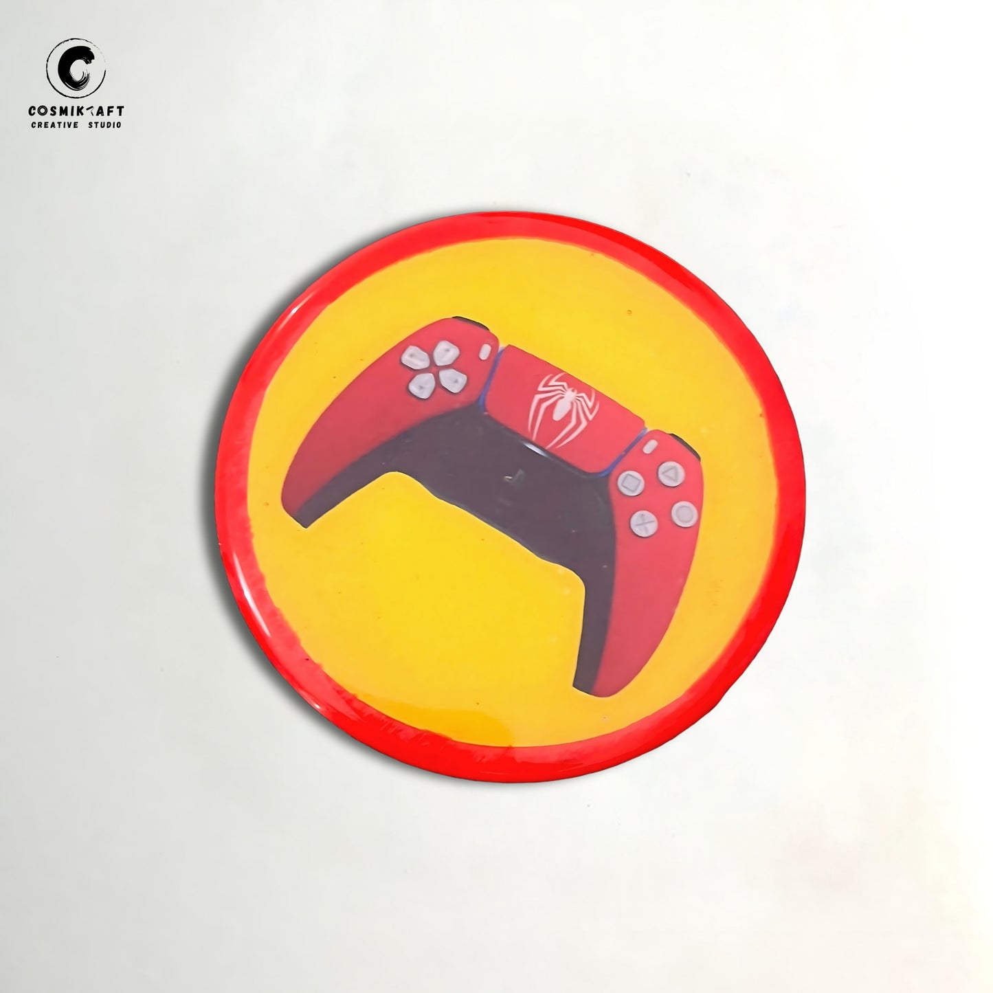 ConsoleCraft Gaming Coasters - Handcrafted Wood and Epoxy Resin Drink Mats (Set of 4)