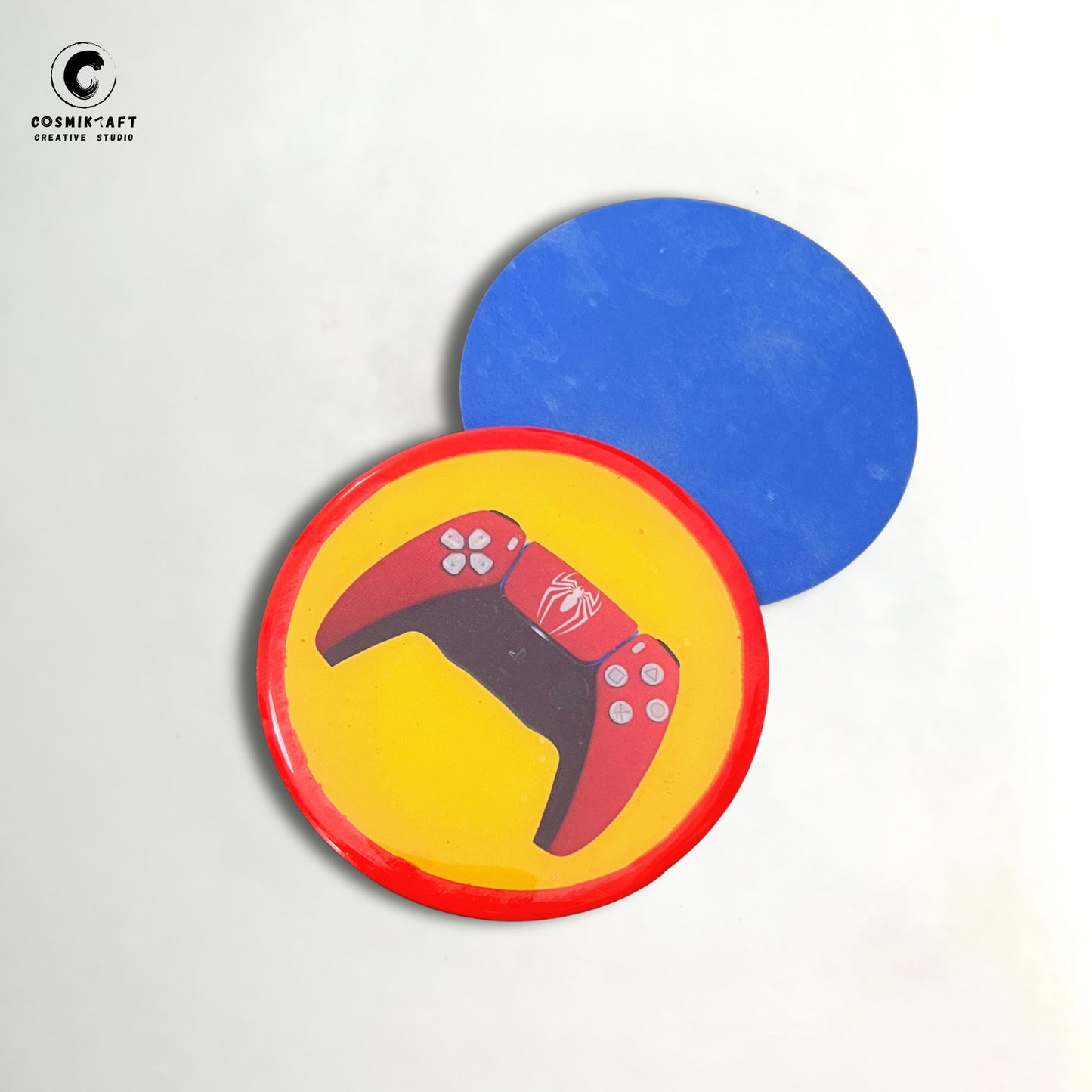 ConsoleCraft Gaming Coasters - Handcrafted Wood and Epoxy Resin Drink Mats (Set of 4)