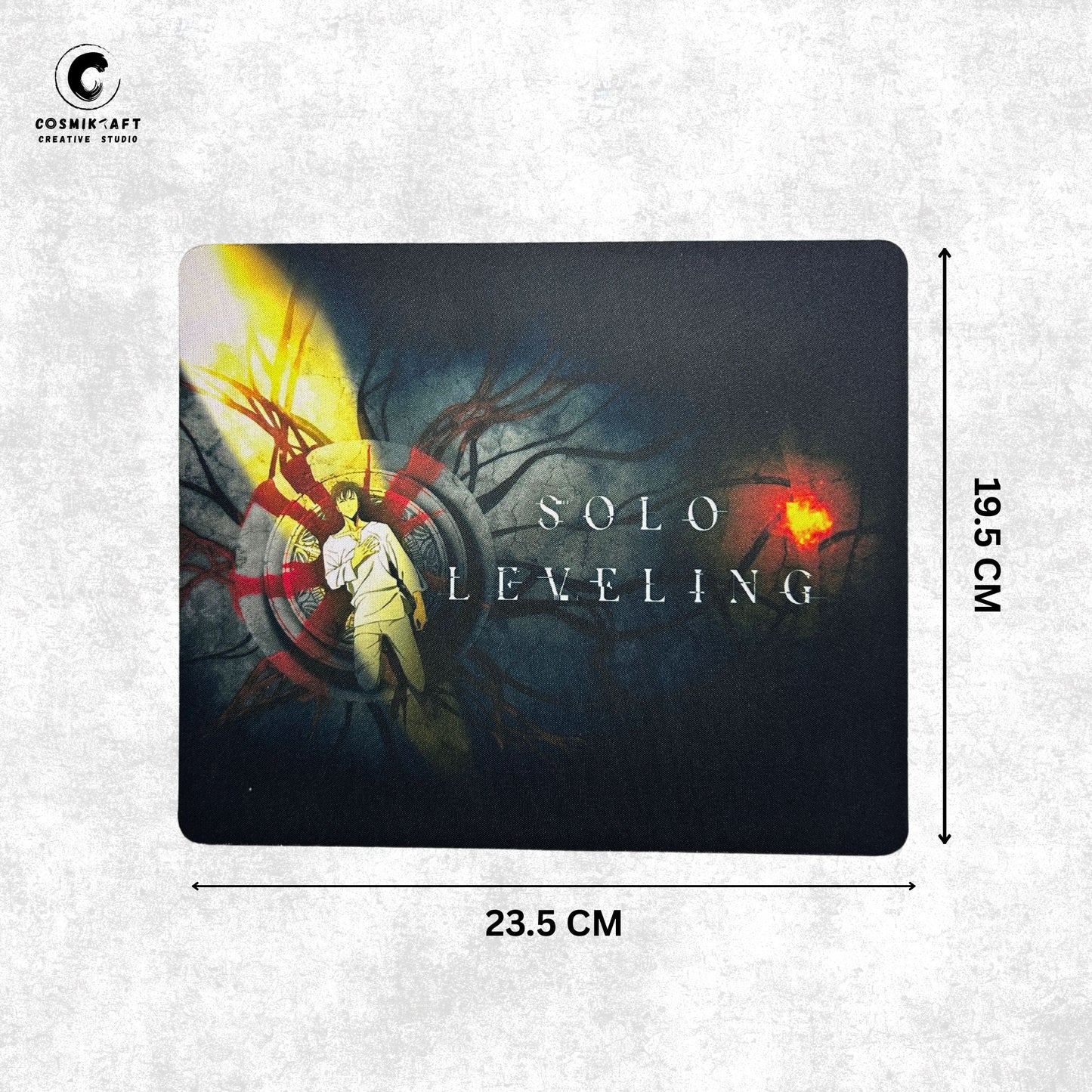 CosmiKraft Mouse Pad โ Rise of the Shadow Monarch | Solo Leveling Edition