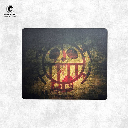CosmiKraft Mouse Pad – One Piece: Heart Pirates Edition ft. Law’s Dark Logo