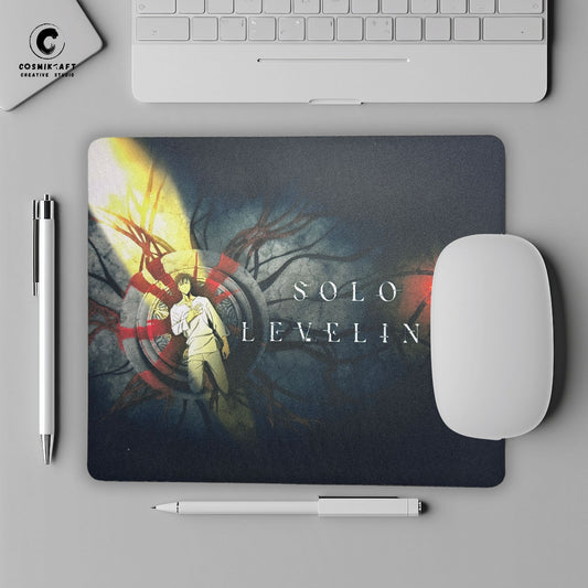 CosmiKraft Mouse Pad – Rise of the Shadow Monarch | Solo Leveling Edition
