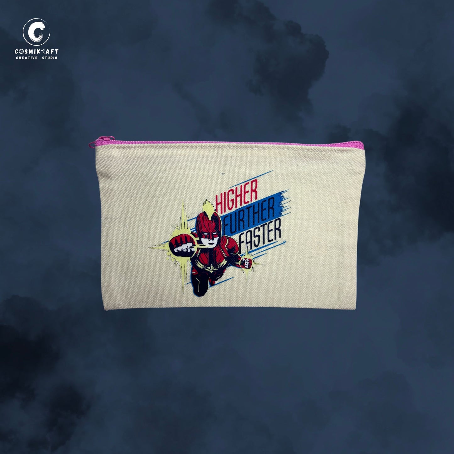Custom Small Canvas Pouch by CosmiKraft – Personalized Design Edition | Custom Artwork