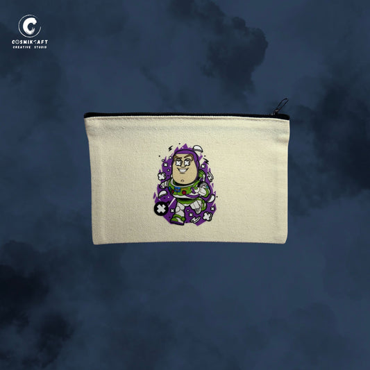 CosmiKraft Small Canvas Pouch – Toy Story Hero Galaxy Edition (Inspired by Buzz Lightyear)