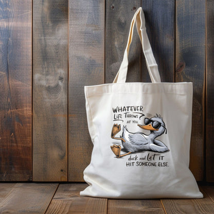 CosmiKraft Cheeky Duck Tote Bag – Recycled Cotton Eco Tote