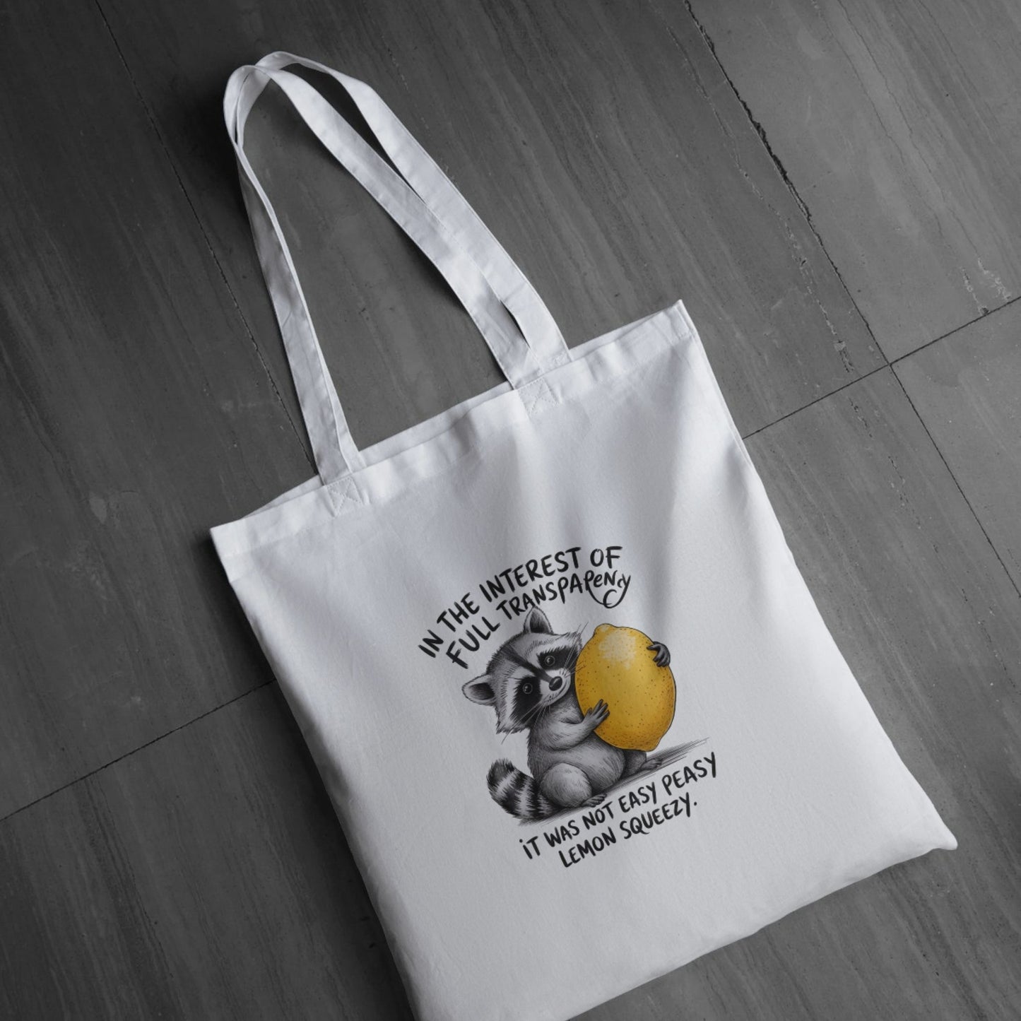 CosmiKraft Easy Peasy Lemon Squeezy Tote Bag – Eco-Friendly Cotton Tote